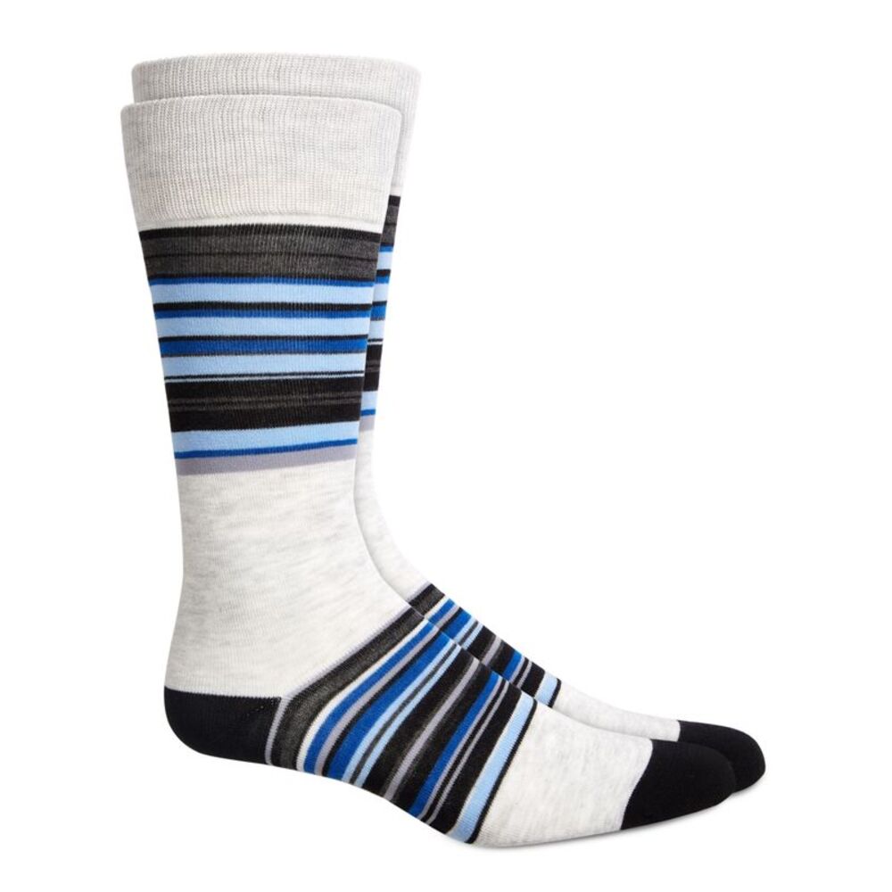 ALFATECH BY ALFANI Mens Eternal Blue Navy Comfortable Dress Crew Socks 7-12